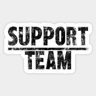 Sturdy Support Squad: Vintage Style Tee Sticker